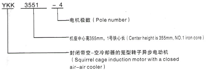 YKK系列(H355-1000)高压YRKK7101-6三相异步电机西安泰富西玛电机型号说明